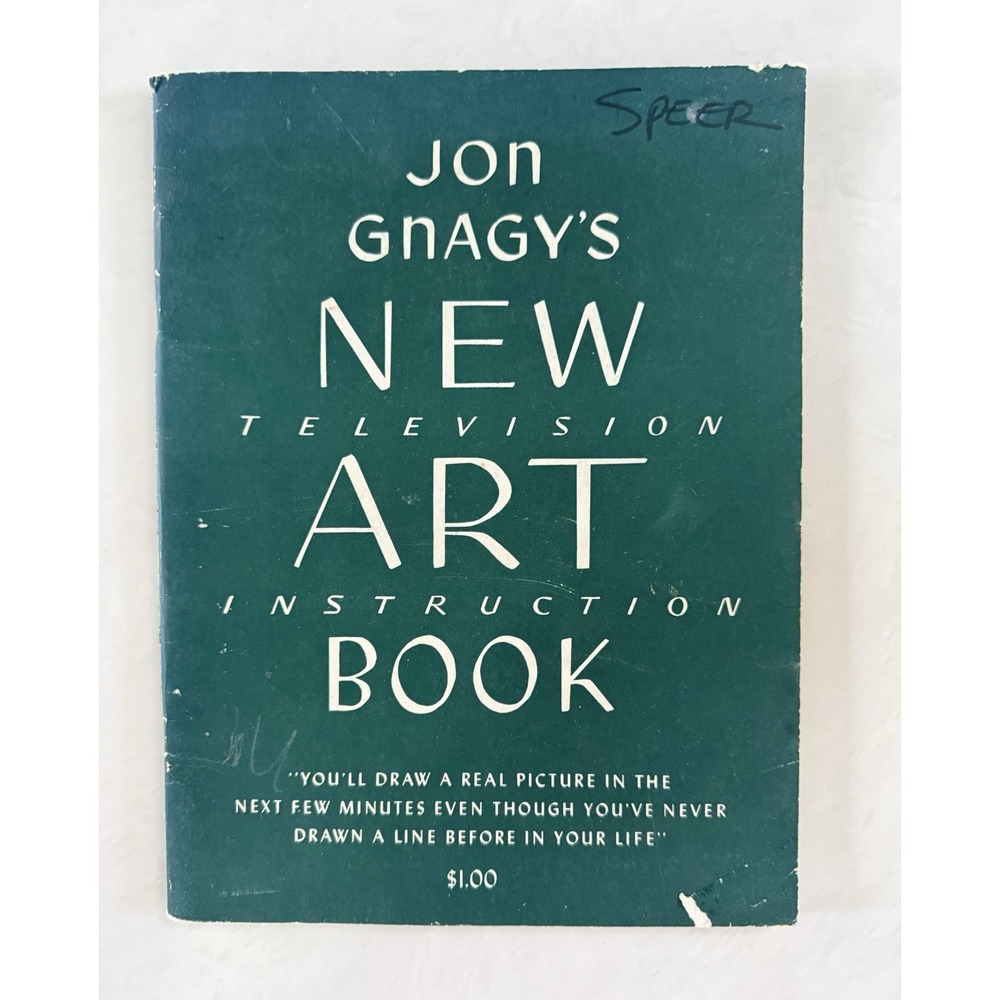 Vintage 1950 Jon Gnagy New‎ Art Book Television Instruction Learn To Draw Guide